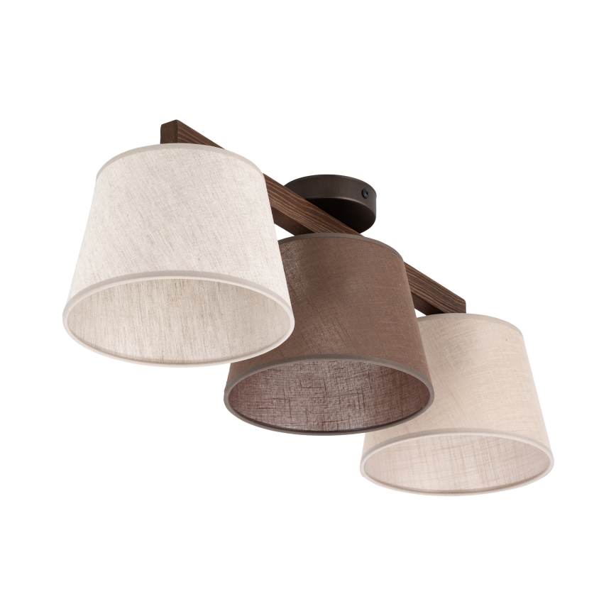 BRILAGI - LED полилей за повърхностен монтаж LATTE SABIA 3xE27/15W/230V бор/микс