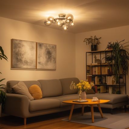 Brilagi - LED Полилей за повърхностен монтаж MILLA 10xG9/3W/230V лъскав хром/опушен