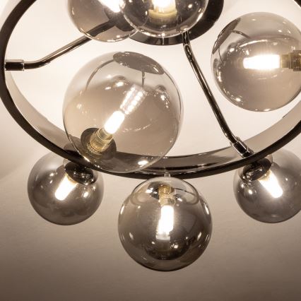 Brilagi - LED Полилей за повърхностен монтаж MILLA 10xG9/3W/230V лъскав хром/опушен