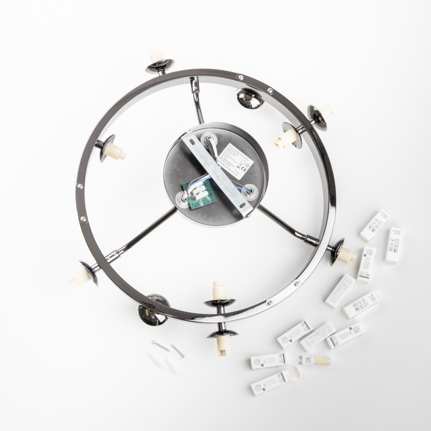 Brilagi - LED Полилей за повърхностен монтаж MILLA 10xG9/3W/230V лъскав хром/опушен