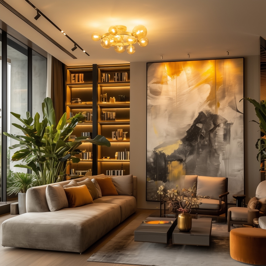 Brilagi - LED Полилей за повърхностен монтаж MILLA 10xG9/3W/230V златист