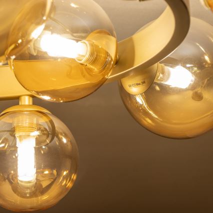 Brilagi - LED Полилей за повърхностен монтаж MILLA 10xG9/3W/230V златист