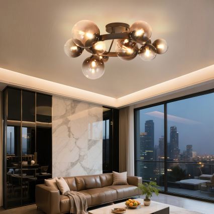 Brilagi - LED полилей за повърхностен монтаж MILLA 10xG9/3W/230V кафяв/опушено кафяв