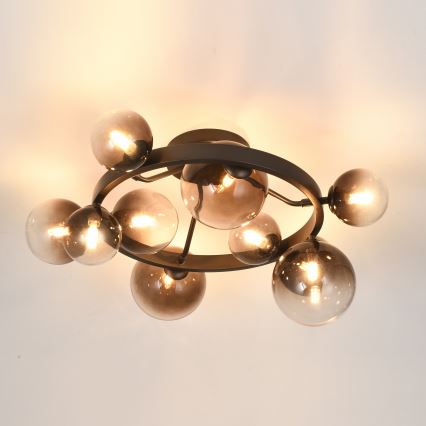 Brilagi - LED полилей за повърхностен монтаж MILLA 10xG9/3W/230V кафяв/опушено кафяв