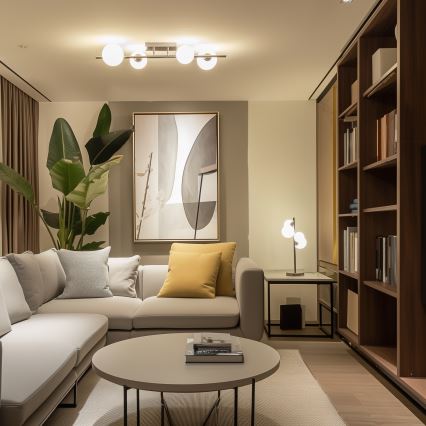 Brilagi - LED Полилей за повърхностен монтаж MILLA 4xG9/3W/230V лъскав хром/бял