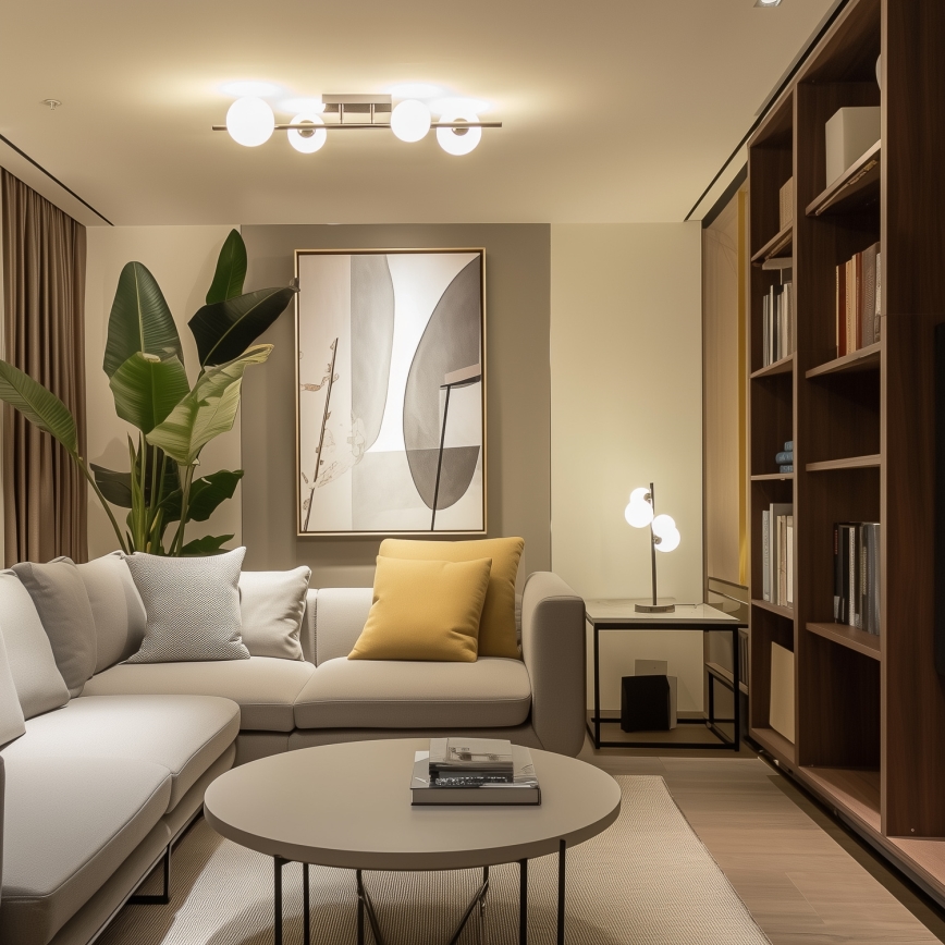 Brilagi - LED Полилей за повърхностен монтаж MILLA 4xG9/3W/230V лъскав хром/бял