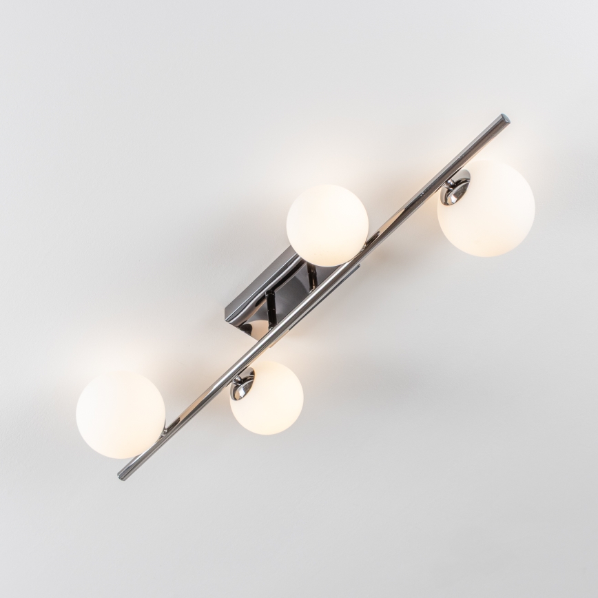 Brilagi - LED Полилей за повърхностен монтаж MILLA 4xG9/3W/230V лъскав хром/бял