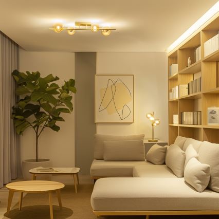 Brilagi - LED Полилей за повърхностен монтаж MILLA 4xG9/3W/230V златист