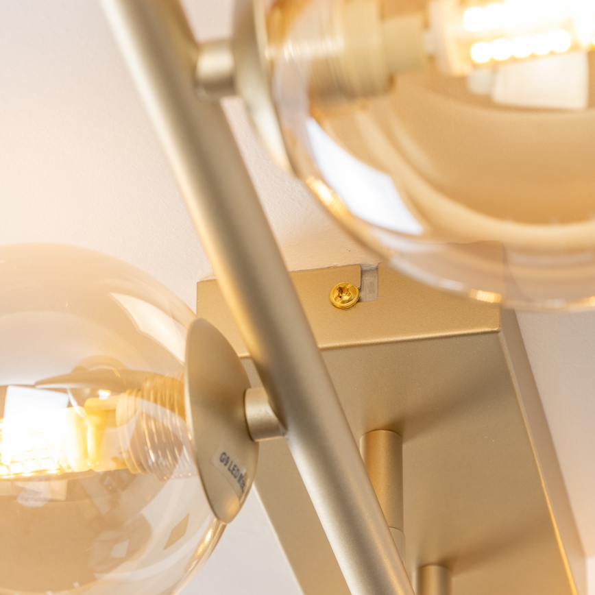 Brilagi - LED Полилей за повърхностен монтаж MILLA 4xG9/3W/230V златист