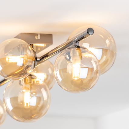 Brilagi - LED Полилей за повърхностен монтаж MILLA 7xG9/3W/230V лъскав хром/златист