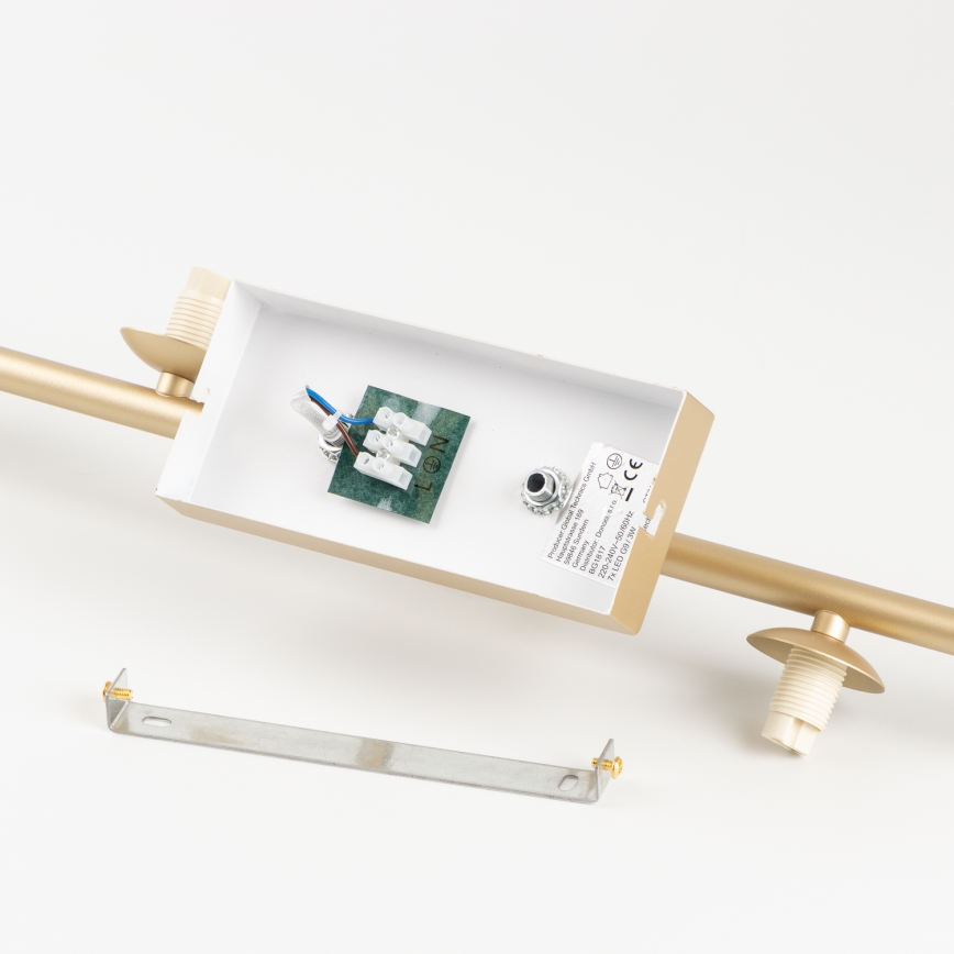 Brilagi - LED Полилей за повърхностен монтаж MILLA 7xG9/3W/230V златист/бял