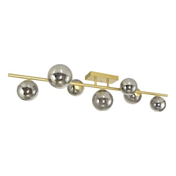 Brilagi - LED Полилей за повърхностен монтаж MILLA 7xG9/3W/230V златист/опушен