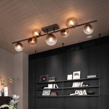 Brilagi - LED полилей за повърхностен монтаж MILLA 7xG9/3W/230V кафяв/опушено кафяв