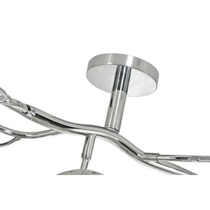 Brilagi - LED Полилей за повърхностен монтаж MISTEL 15xG9/3W/230V лъскав хром/опушен