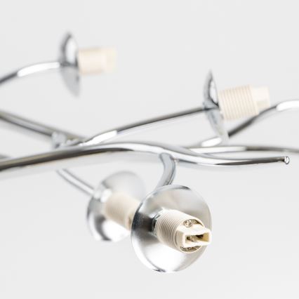 Brilagi - LED Полилей за повърхностен монтаж MISTEL 15xG9/3W/230V лъскав хром/опушен