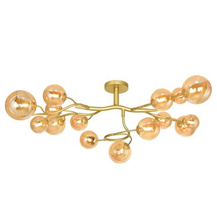 Brilagi - LED Полилей за повърхностен монтаж MISTEL 15xG9/3W/230V златист