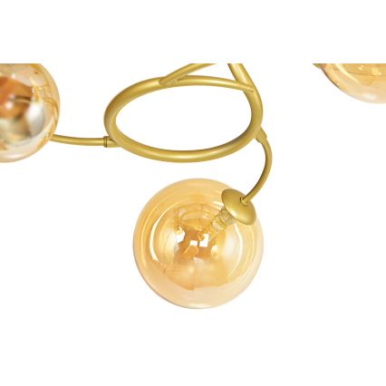 Brilagi - LED Полилей за повърхностен монтаж MISTEL 15xG9/3W/230V златист