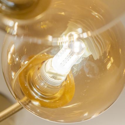 Brilagi - LED Полилей за повърхностен монтаж MISTEL 15xG9/3W/230V златист