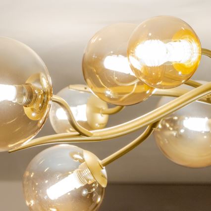 Brilagi - LED Полилей за повърхностен монтаж MISTEL 15xG9/3W/230V златист