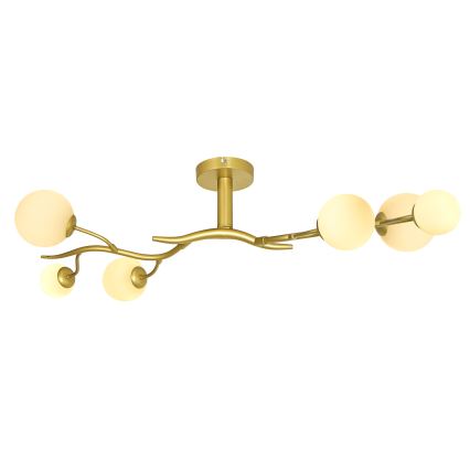 Brilagi - LED Полилей за повърхностен монтаж MISTEL 6xG9/3W/230V златист/бял