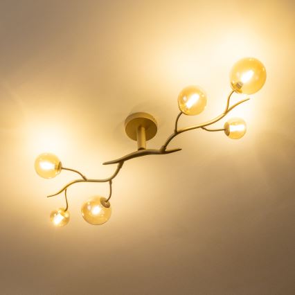 Brilagi - LED Полилей за повърхностен монтаж MISTEL 6xG9/3W/230V златист