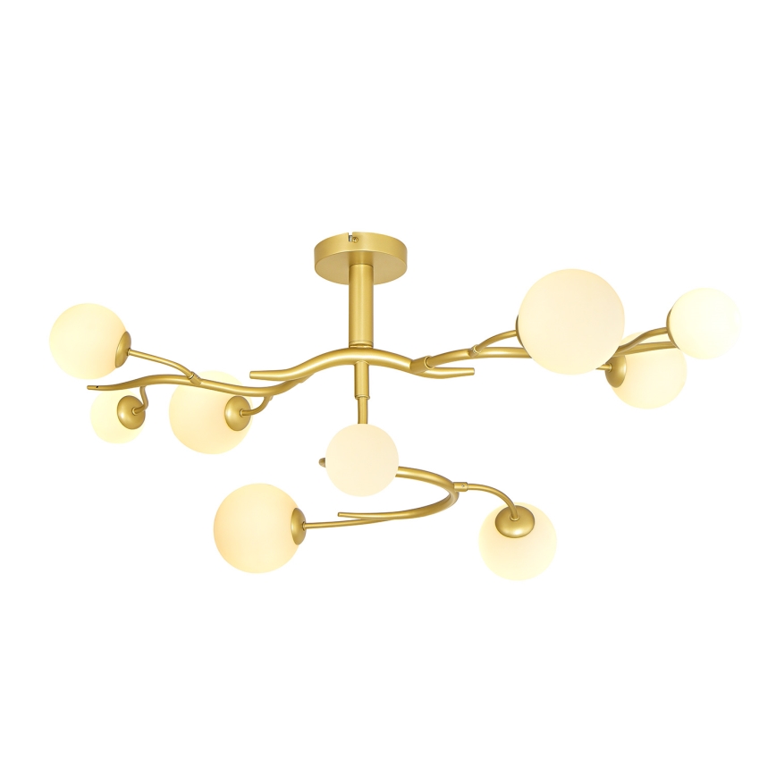 Brilagi - LED Полилей за повърхностен монтаж MISTEL 9xG9/3W/230V златист/бял