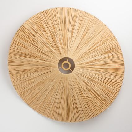 Brilagi - LED повърхностен полилей CERIA BOHO 1xE27/40W/230V Ø 80 cm рафия/дъб