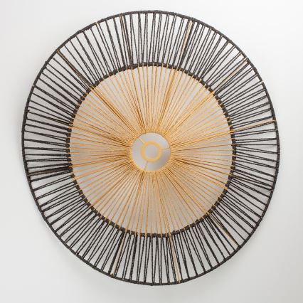 Brilagi - LED плафон CERIA BOHO 1xE27/40W/230V pr. 80 cm черен/кафяв/дъб