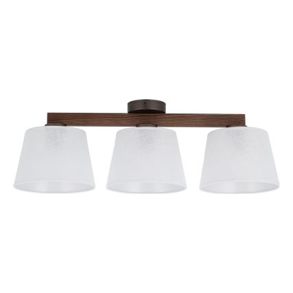 BRILAGI - LED повърхностно монтиран плафон LATTE 3xE27/15W/230V бор/бял