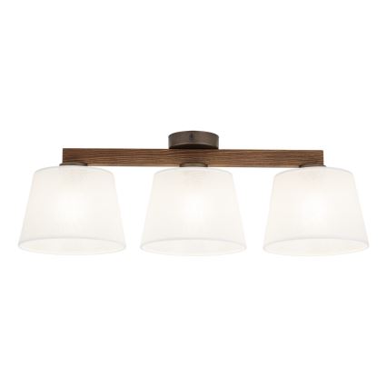 BRILAGI - LED повърхностно монтиран плафон LATTE 3xE27/15W/230V бор/бял