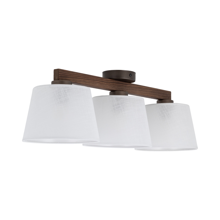 BRILAGI - LED повърхностно монтиран плафон LATTE 3xE27/15W/230V бор/бял