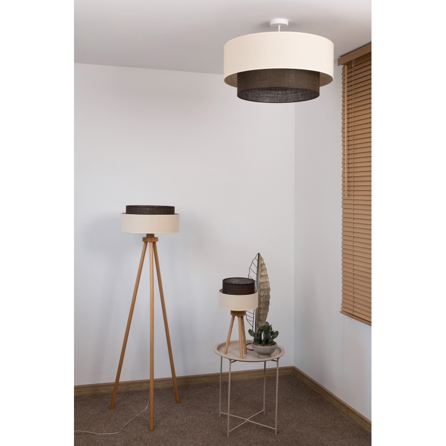 Brilagi - LED повърхностно монтиран полилей BOHO STYLE 3xE27/15W/230V Ø 60 cm кремав/кафяв