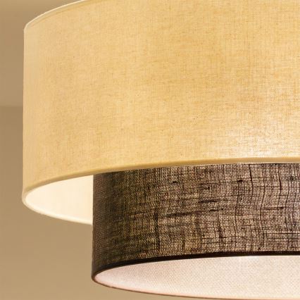 Brilagi - LED повърхностно монтиран полилей BOHO STYLE 3xE27/15W/230V Ø 60 cm кремав/кафяв