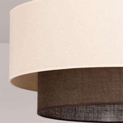 Brilagi - LED повърхностно монтиран полилей BOHO STYLE 3xE27/15W/230V Ø 60 cm кремав/кафяв