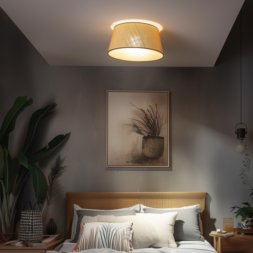 Brilagi - LED повърхностно монтиран полилей CERIA 1xE27/40W/230V Ø 50 см бежов