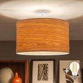 Brilagi - LED повърхностно монтиран полилей CERIA 1xE27/60W/230V Ø 45 см бял/бежов