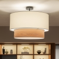 Brilagi - LED повърхностно монтиран полилей CERIA 1xE27/60W/230V Ø 50 cm черен/бял/бежов