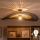 Brilagi - LED повърхностно монтиран полилей CERIA BOHO 1xE27/60W/230V Ø 100 см черен/кафяв
