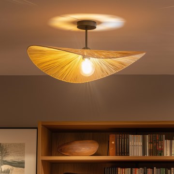 Brilagi - LED повърхностно монтиран полилей CERIA BOHO 1xE27/60W/230V Ø 60 cm черен/бежов