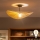 Brilagi - LED повърхностно монтиран полилей CERIA BOHO 1xE27/60W/230V Ø 60 cm черен/бежов