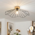 BRILAGI - LED повърхностно монтиран полилей CERIA WIRE 1xE27/40W/230V, диаметър 60 cm, черно/дъб