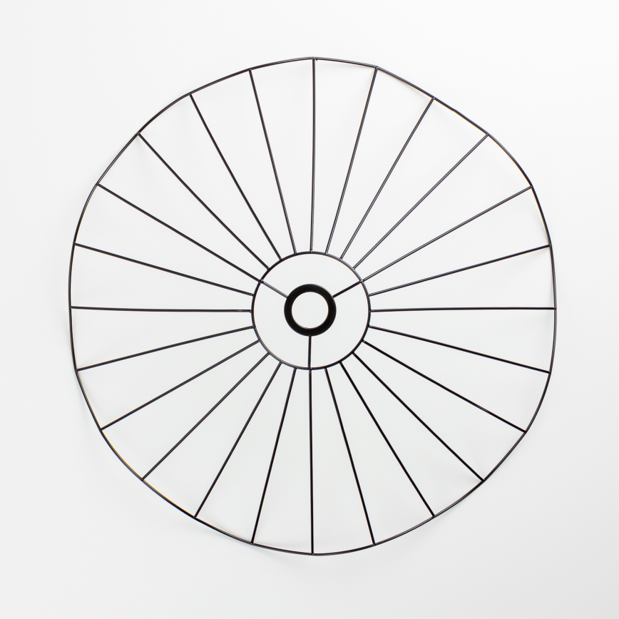 Brilagi - LED повърхностно монтиран полилей CERIA WIRE 1xE27/40W/230V, диаметър 60 cm, черно/дъб