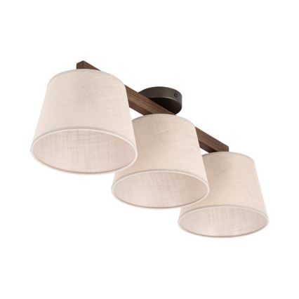 BRILAGI - LED Повърхностно монтиран полилей LATTE 3xE27/15W/230V бор/бежов