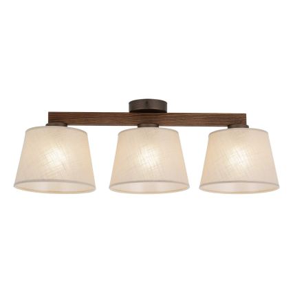 BRILAGI - LED Повърхностно монтиран полилей LATTE 3xE27/15W/230V бор/бежов
