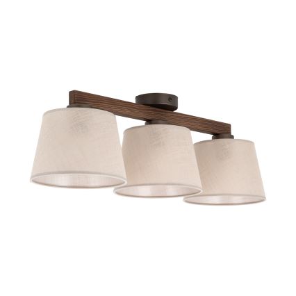 BRILAGI - LED Повърхностно монтиран полилей LATTE 3xE27/15W/230V бор/бежов