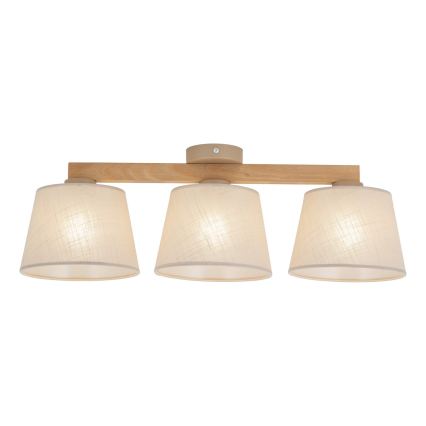 BRILAGI - LED повърхностно монтиран полилей LATTE SABIA 3xE27/15W/230V бор/бежов