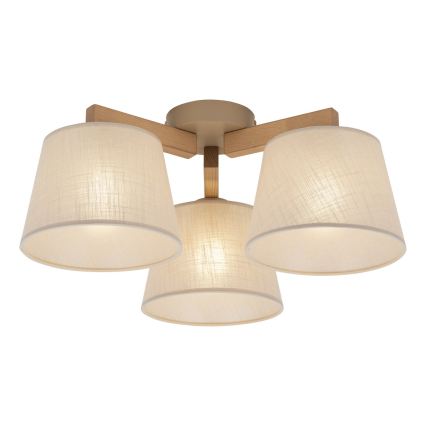 BRILAGI - LED повърхностно монтиран полилей LATTE SABIA 3xE27/15W/230V бор/бежов