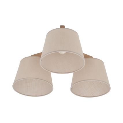 BRILAGI - LED повърхностно монтиран полилей LATTE SABIA 3xE27/15W/230V бор/бежов