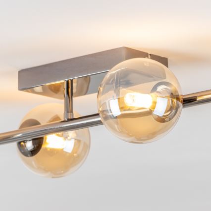 Brilagi - LED повърхностно монтиран полилей MILLA 4xG9/3W/230V черен хром/злато