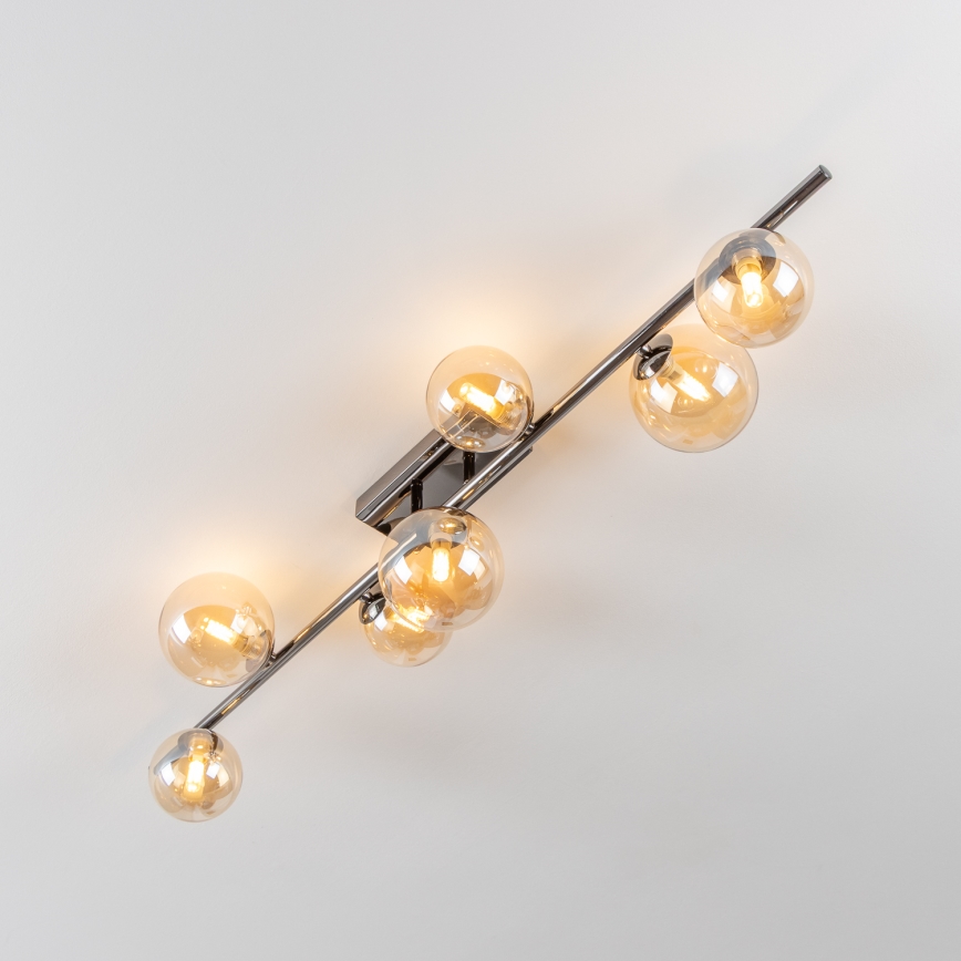 Brilagi - LED повърхностно монтиран полилей MILLA 7xG9/3W/230V черен хром/златен